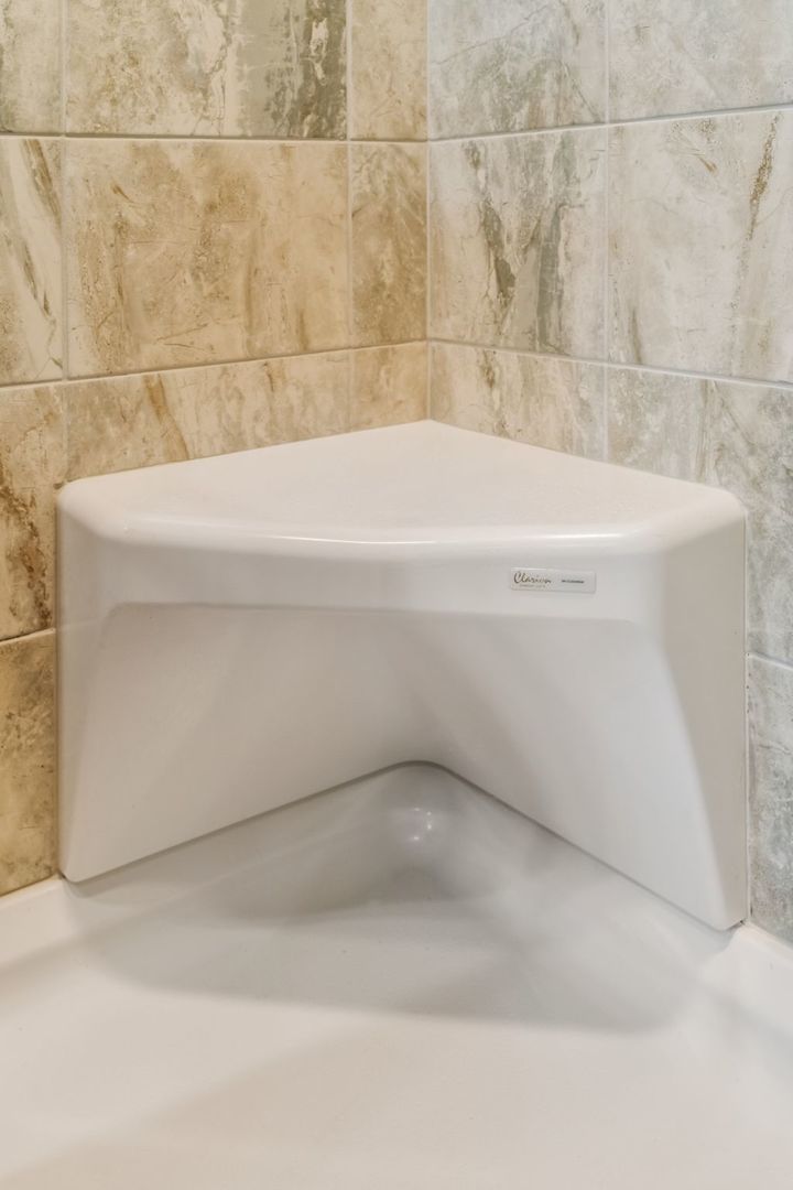 Tileable Corner Shower Seat