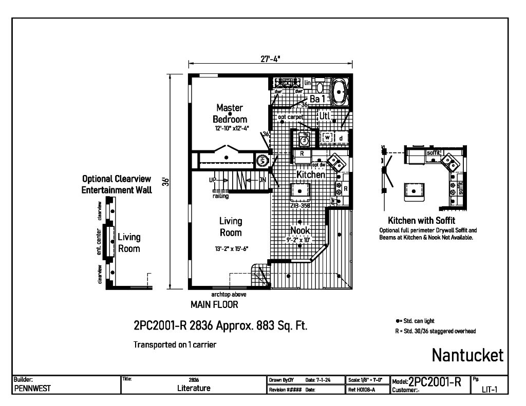 Pennwest Classique - Nantucket - 2PC2001-R | Find a Home